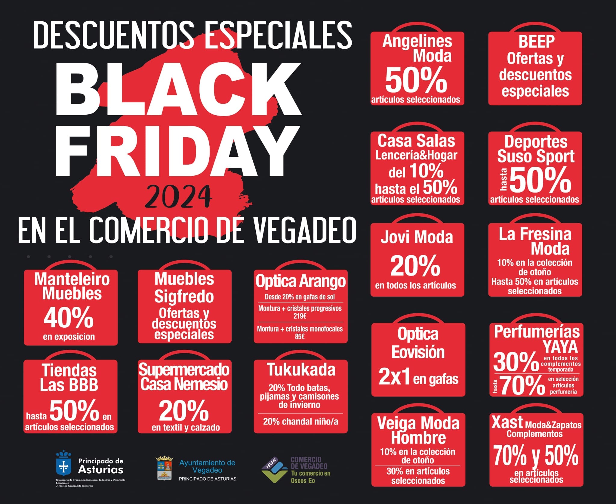 descuentos Black friday Comercio Vegadeo